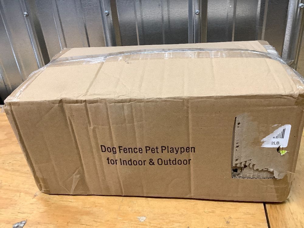 Puppy Playpen, 43.3x43.3 Inch Large Dog Play Pen for Small Pets Cats with Zipper Gate Dog Fence, Thickened Oxford Fabric Dog Playpen Indoor & Outdoor - Image 3 - Lot 8636