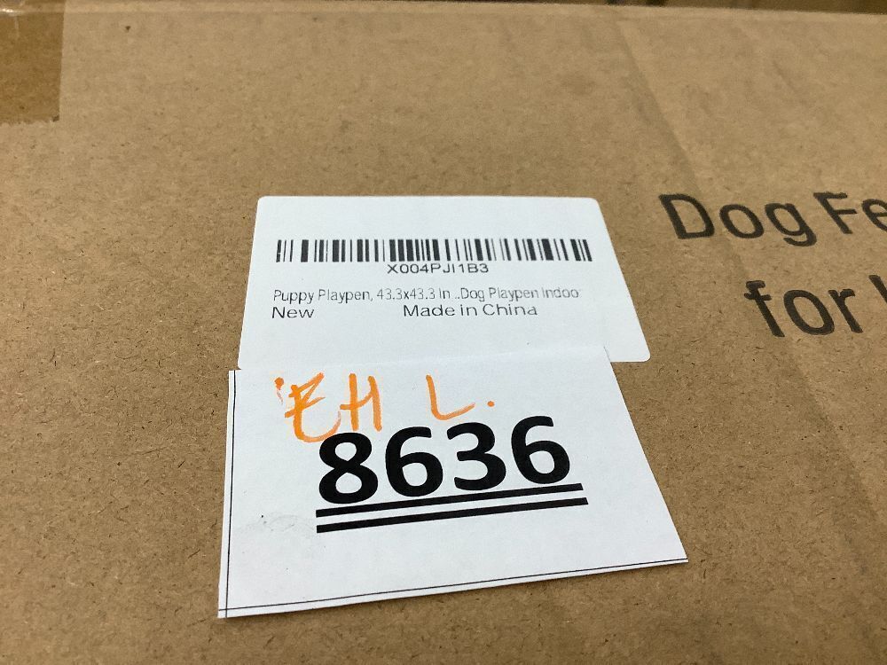 Puppy Playpen, 43.3x43.3 Inch Large Dog Play Pen for Small Pets Cats with Zipper Gate Dog Fence, Thickened Oxford Fabric Dog Playpen Indoor & Outdoor - Image 4 - Lot 8636