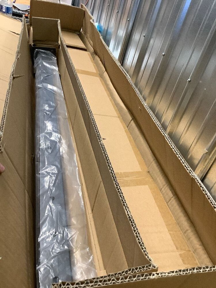 Rayzi 42" 2Pack Cable Railing Post (Post 41"x2"x2"), Stainless Steel Level Line Post Handrail Post with 100ft 1/8 Stainless Steel Cable and Wire Pliers DIY Kit (No Handrail), Black - Image 2 - Lot 8638