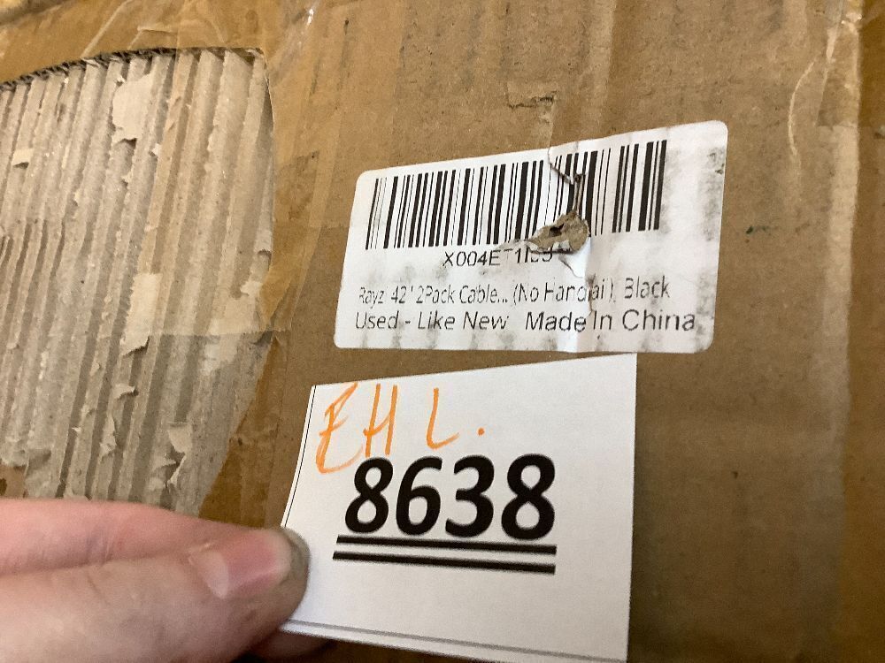 Rayzi 42" 2Pack Cable Railing Post (Post 41"x2"x2"), Stainless Steel Level Line Post Handrail Post with 100ft 1/8 Stainless Steel Cable and Wire Pliers DIY Kit (No Handrail), Black - Image 5 - Lot 8638