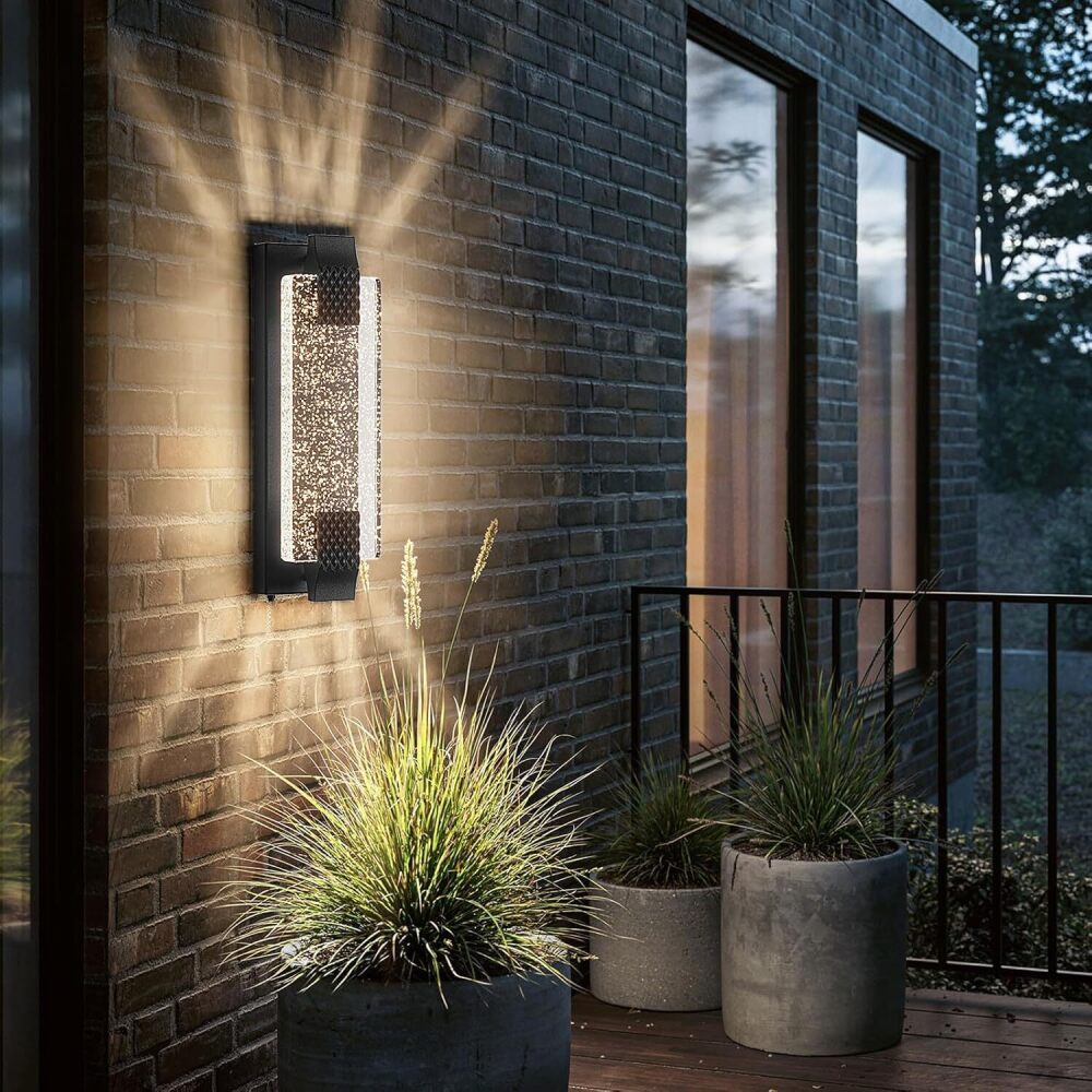 camuucci Dusk to Dawn Outdoor Light,15.7 Inches LED Porch Lights Outdoor Waterproof Modern Outside Sconce Wall Mount for Doorway Hallway Porch Patio Yard Doorway - Image 1 - Lot 8642