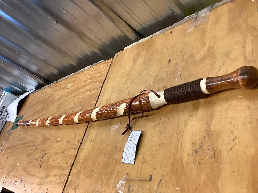 Vive Wooden Walking Stick - Willow Cane for Seniors Hiking & Balance - Heavy Duty Carved Twisted Wood Sticks for Men & Women - Stylish Support Pole for Outdoor Trekking & Weight Bearing - Image 2 - Lot 8643