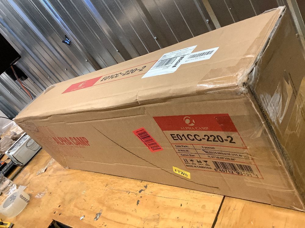 ALPHA CAMP Oversized Folding Camping Chairs High Backrest Heavy Duty Lawn Chairs for Adults Support 500 LBS Portable Camp Chairs with Cup Holders Large Side Pocket Outdoor Chair 2 Pack - Image 3 - Lot 8647