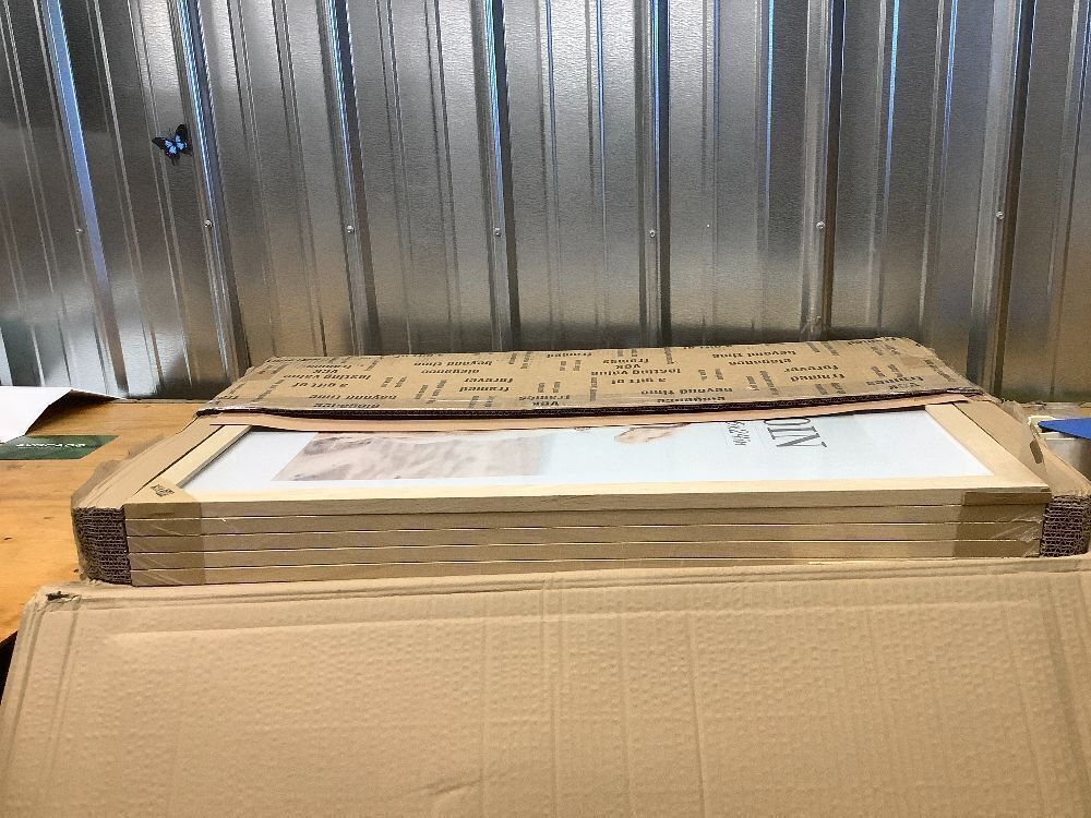 VCK 20x30 Poster Frame 5 Pack - Natural Wood Grain, High-End Wood Picture Frames with Polished Plexiglass, Display 16x24 Photo with Mat or 20x30 without Mat, Art Gallery-Quality, Wall Hanging, Natural - Image 2 - Lot 8653