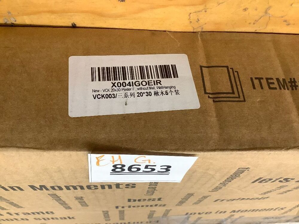 VCK 20x30 Poster Frame 5 Pack - Natural Wood Grain, High-End Wood Picture Frames with Polished Plexiglass, Display 16x24 Photo with Mat or 20x30 without Mat, Art Gallery-Quality, Wall Hanging, Natural - Image 4 - Lot 8653