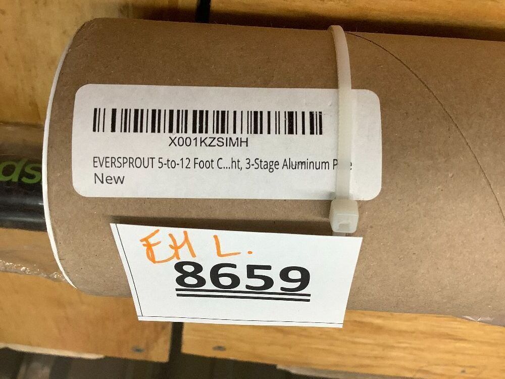 EVERSPROUT Pro Pole, 5-to-12 Foot Heavy Duty Extension Pole (3-Stage), Lightweight Anodized Aluminum, Telescoping Pole - Fits Standard ACME Threaded Adaptor for Cleaning, Squeegee, Bulb Change & More - Image 5 - Lot 8659