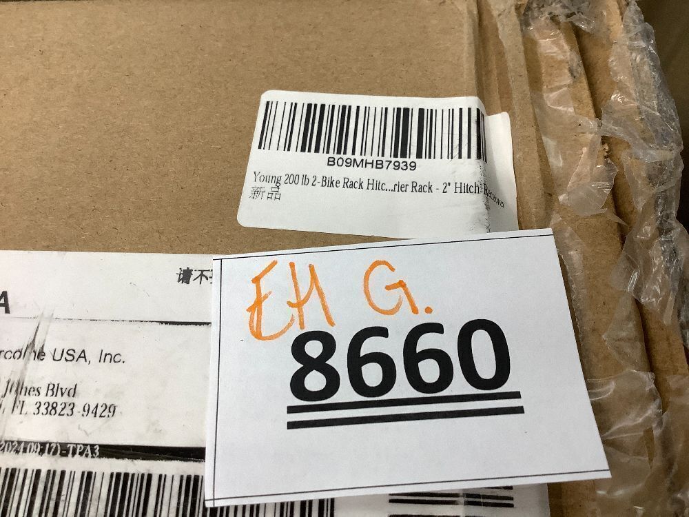 Young 200 lbs. 2 Bike Rack Hitch Mount Platform Style for Cars Trucks SUVs Minivans, fits MTB Gravel Road Bike with Up to 5-inch Fat Tire Carrier Rack - 2" Hitch Receiver - Image 5 - Lot 8660