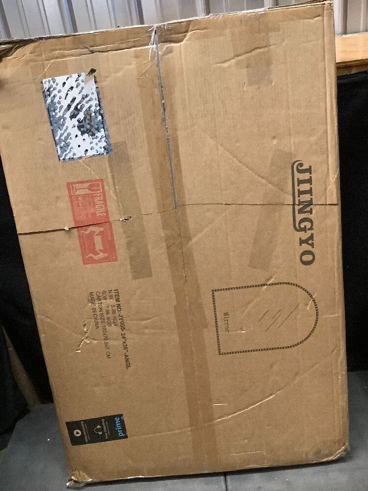 Arched Mirror for Wall, 24"W x36"L Gold Arch Bathroom Vanity Mirror, Metal Floral Frame Decorative Arch Wall Mirror, Antique Gold Arched Mirror for Washroom, Bedroom, Entryway, Living Room - Image 3 - Lot 8664