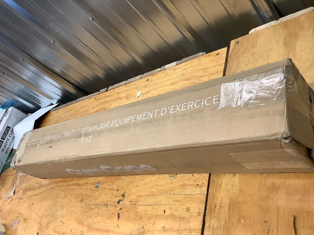 Treadmill Mat, 6'x3', 6mm Thick Exercise Equipment Gym Mat for Hardwood FloorCarpet, Compatible with Peloton Bike, Indoor Spin Bike, Elliptical - Image 3 - Lot 8670