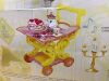 Disney Store Girl's Beauty and The Beast Tea Cart Set – Includes Lumiere, Mrs Potts, Chip, Cake with Plate & Server – Disney Princess Toys, with Singing Lumiere & Bubbling Tea Effect - Medium - Thumbnail 4