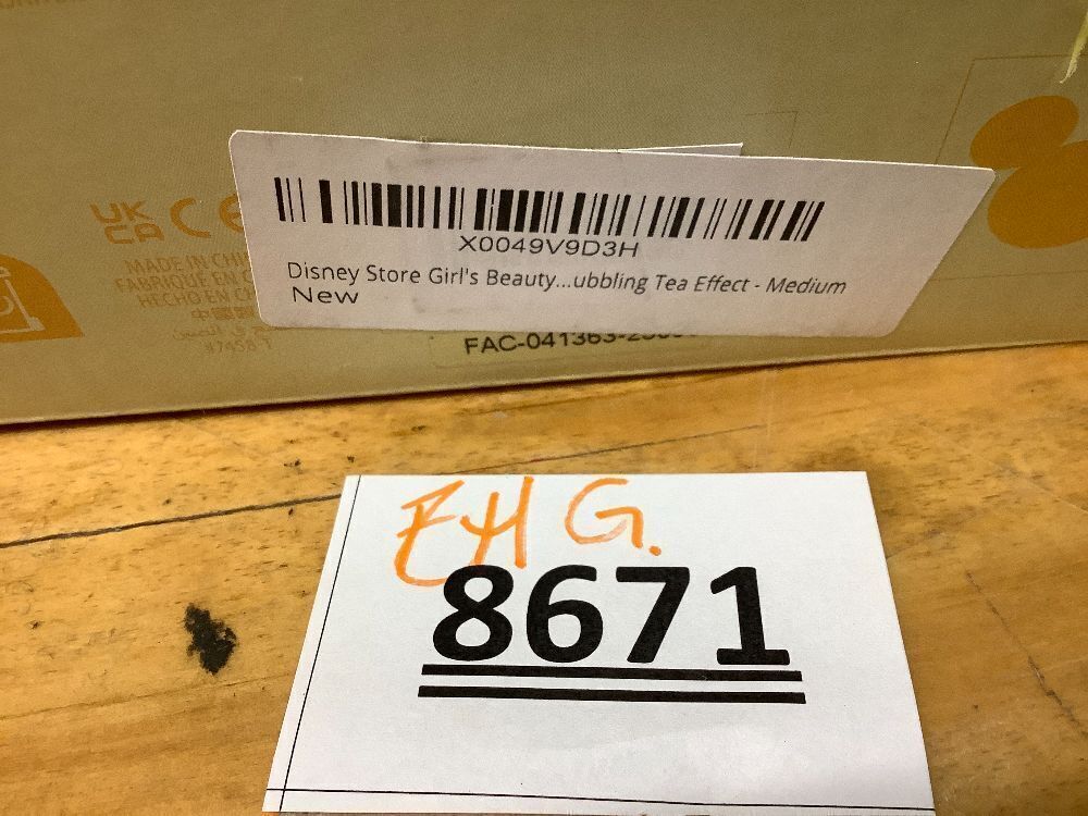 Disney Store Girl's Beauty and The Beast Tea Cart Set – Includes Lumiere, Mrs Potts, Chip, Cake with Plate & Server – Disney Princess Toys, with Singing Lumiere & Bubbling Tea Effect - Medium - Image 5 - Lot 8671