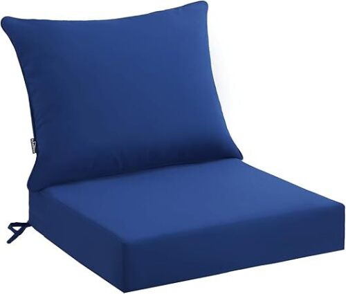 Outdoor Seat Cushion Set 24 x 24 x 4 Inch, Waterproof - Lot 8512