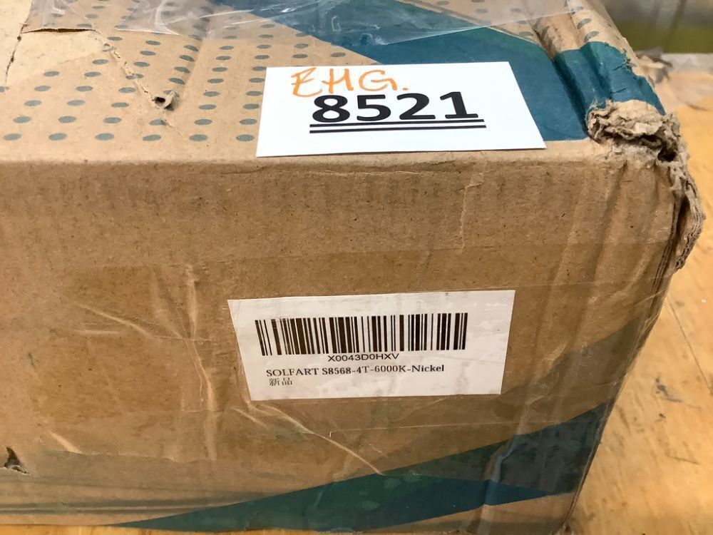 SOLFART Bathroom Vanity Lights Brushed Nickel Light Fixtures for Bathroom Above Mirror 4 Light Led Lights Bath Lighting Fixture Nickel - Image 4 - Lot 8521