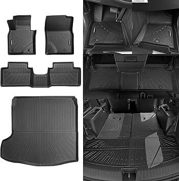 Floor Mats for Mazda 3 2019-2025 (Only Sedan) - All Weather Custom Fit for Mazda 3 Floor Mats Liners with Cargo Liner Accessories - Lot 8531