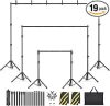 Backdrop Stand Kit - 6 Widths, 10x7.5ft Adjustable Background Stand for Parties & Studio Photography - Thumbnail 1