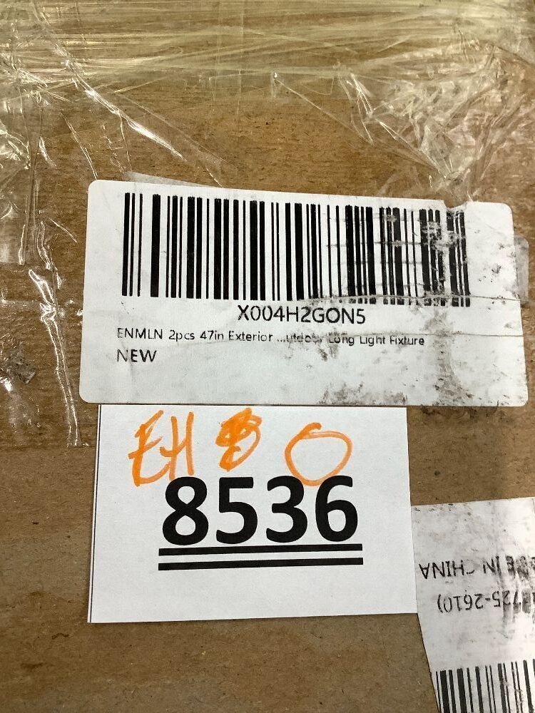 ENMLN 2pcs 47in Exterior Wall Lights,4.33in Wide Dimmable Modern Outdoor Wall Lights for Garage and Front Door,Linear Outdoor Wall Sconce IP65 Waterproof,Black LED Outdoor Long Light Fixture - Image 4 - Lot 8536