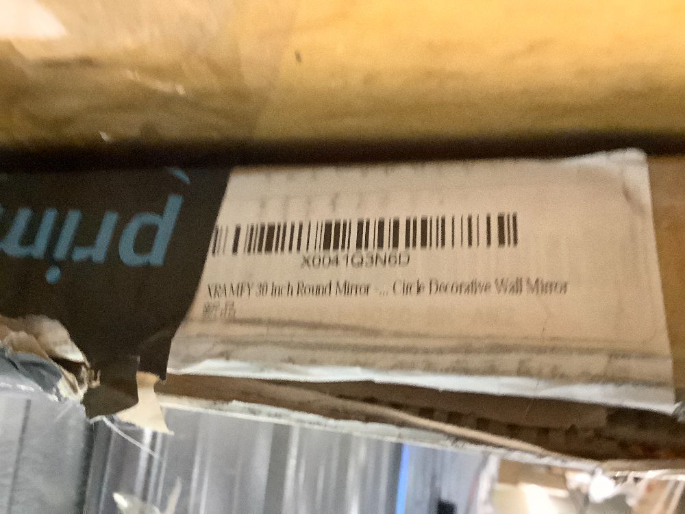 30 Inch Round Mirror - Circle Mirrors for Bathroom, Entryway and Living Room Wall Decor, Modern Hanging Vanity Mirror, Matte Black Circle Decorative Wall Mirror - Image 5 - Lot 8538