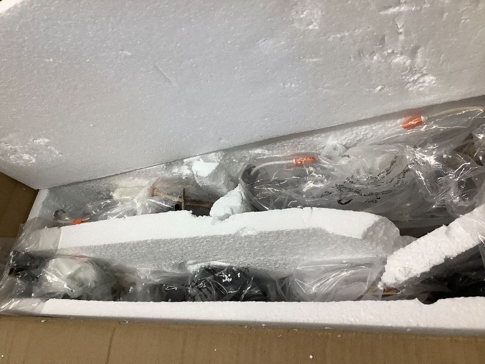 TOCHIC 5 Lights Farmhouse Chandelier, Rustic Orb Chandeliers for Dining Room, Black Crystal Chandelier Light Fixture for Living Room, Bedreoom, Hallway, Nickel, D 27" - Image 2 - Lot 8542