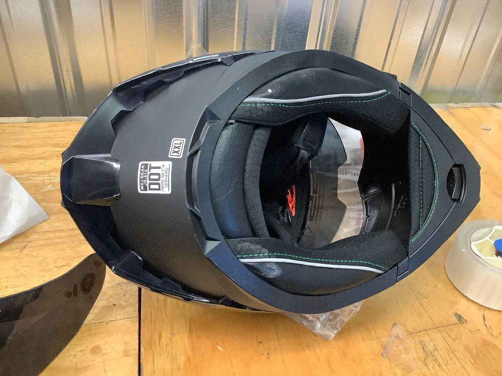 Motorcycle Helmet,Motorcycle Dual Visor Flip up Modular Full Face Helmet JR-815,DOT Approved Motorbike Helmet with 2 Visors for Adults Men Women - Image 4 - Lot 8544