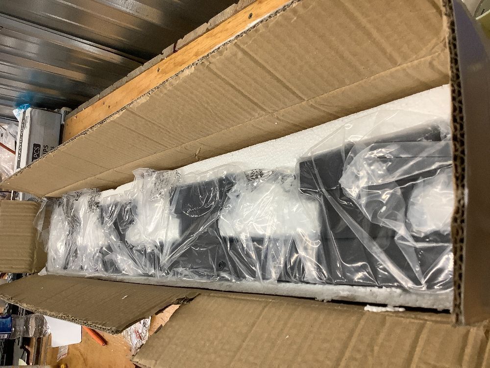 30.5 Inch 4 Light Bubble Black Crystal Bathroom Vanity Light Fixture, LED Over Mirror, Modern, 6000K - Image 2 - Lot 8545