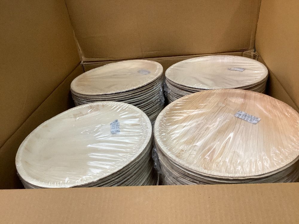 ECO SOUL Compostable 10 Inch Palm Leaf Round Plates (200 Count) Like Bamboo Plates | Biodegradable | Eco-Friendly, Microwave & Oven Safe - Image 2 - Lot 8550