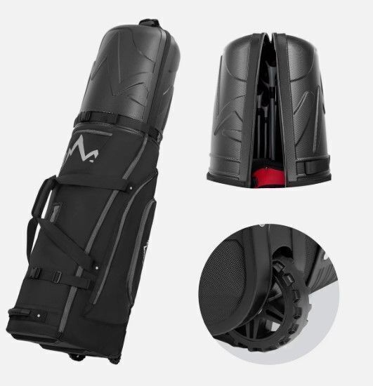 Golf Travel Bag for Airlines with Wheels, PC Hard Case Top Golf Club Travel Bag with 1680D Fabric, Shield Your Clubs with Lightweight Durability - Image 1 - Lot 8551