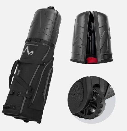 Golf Travel Bag for Airlines with Wheels, PC Hard Case Top Golf Club Travel Bag with 1680D Fabric, Shield Your Clubs with Lightweight Durability - Lot 8551