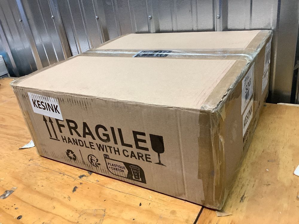 Bathroom Vessel Sink above Counter, Bowl Sinks for Bathroom, Countertop White Bathroom Sink 16.4" for Cabinet Lavatory Vanity Porcelain Ceramic - Image 4 - Lot 8559