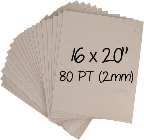 Heavy-Duty Chipboard Sheets 16 x 20 in - Lot 8560