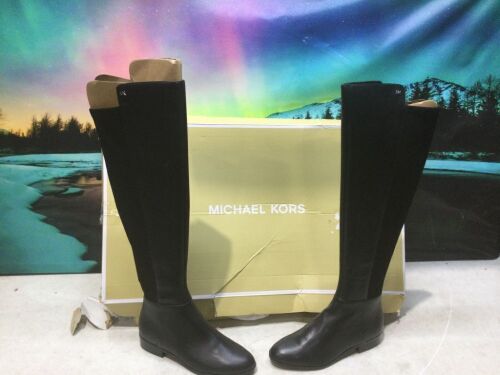 Michael Kors Bromley Stretch Leather Knee High Riding Boots, Size 6 - Lot 133