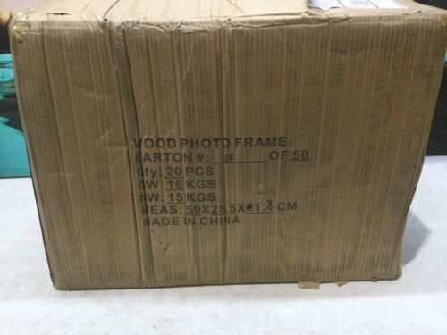 Case of Wood Photo Frames, 3 Pc Sets  - Lot 313