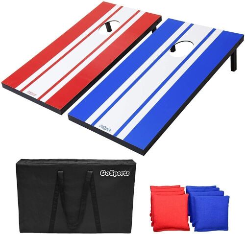 GoSports Classic Cornhole Set, Includes 8 Bean Bags, Travel Case and Game Rules, 4' x 2'  - Lot 354