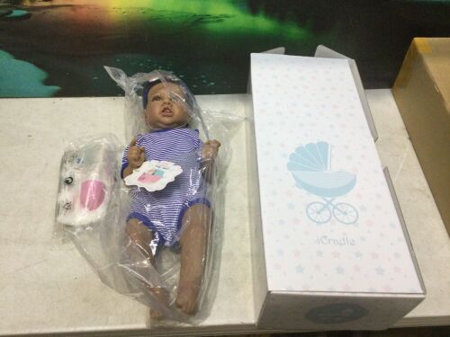iCradle 22" Pinky Reborn Baby Doll  - Lot 386