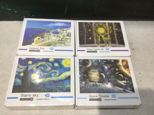 Lot of (4) Jigsaw Puzzles  - Lot 396