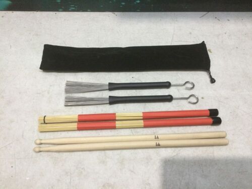 5A Drum Sticks, Drum Rod Brush Sticks & Drum Wire Brushes - Lot 412