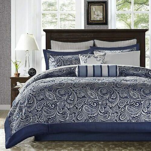 Madison Park 12pc Jacquard Comforter Set, Queen  - Lot 518