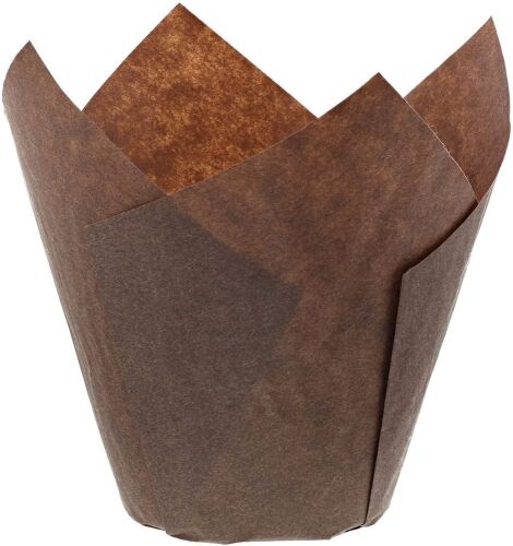 Royal Brown Tulip Style Baking Cups, Case of 2000 - Lot 519