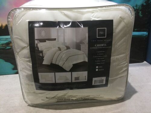 Chic Home Cheryl 10 Pc Comforter Set, King  - Lot 528