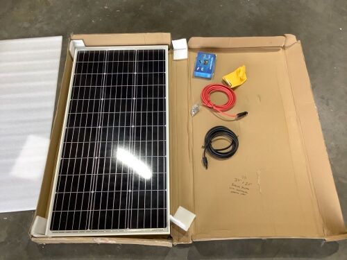 ECO-WORTHY 100W Solar Panel with Controller, 39" x 20"  - Lot 542