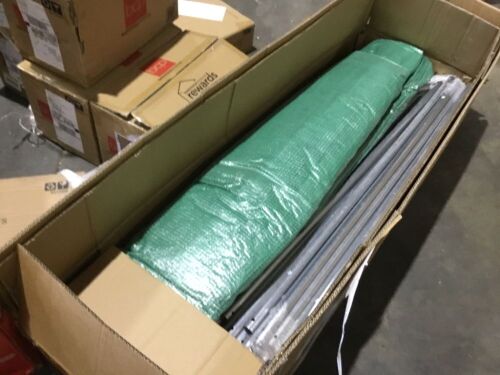 Walk-In Greenhouse Tunnel Tent w/ Roll-Up Windows, Zippered Door, 15x7x7ft - Lot 665