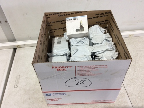 Lot of (28) Mini Size LED Headlight Bulbs  - Lot 758