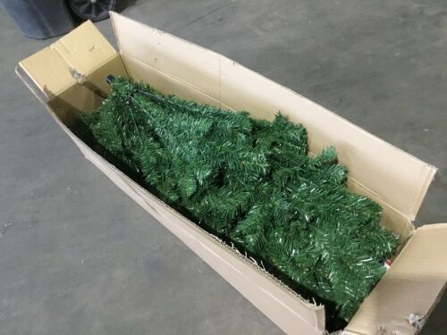 7.5' Premium Artificial Spruce Christmas Tree w/ Foldable Metal Base - Lot 832