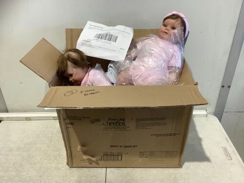 Lot of (3) Pinky Reborn 20" Realistic Baby Dolls - Lot 865