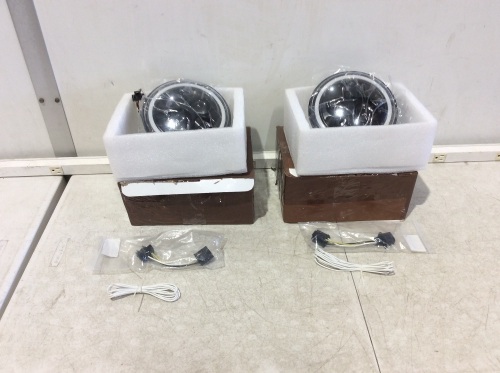 Lot of (2) LED Motorcycle Headlights - Lot 1004
