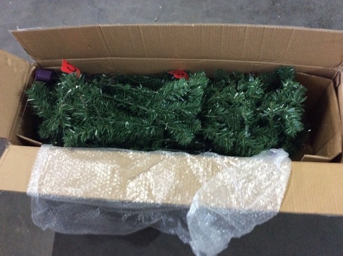 6' Pre-Lit Artificial Spruce Christmas Tree w/ Incandescent Lights  - Lot 1112