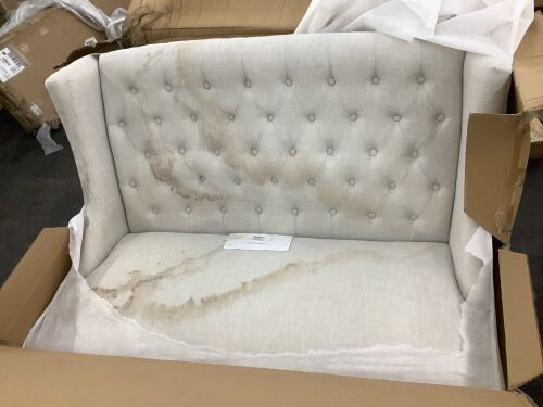 Pier1 Tufted Loveseat - Water Damaged - Lot 263SK