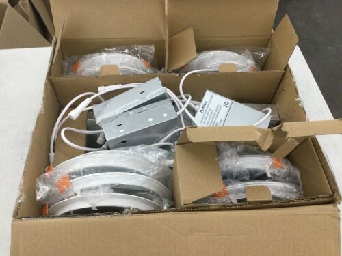 Amico 16 Pack 6 Inch 5CCT Ultra-Thin LED Recessed Ceiling Light with Junction Box - Lot 436