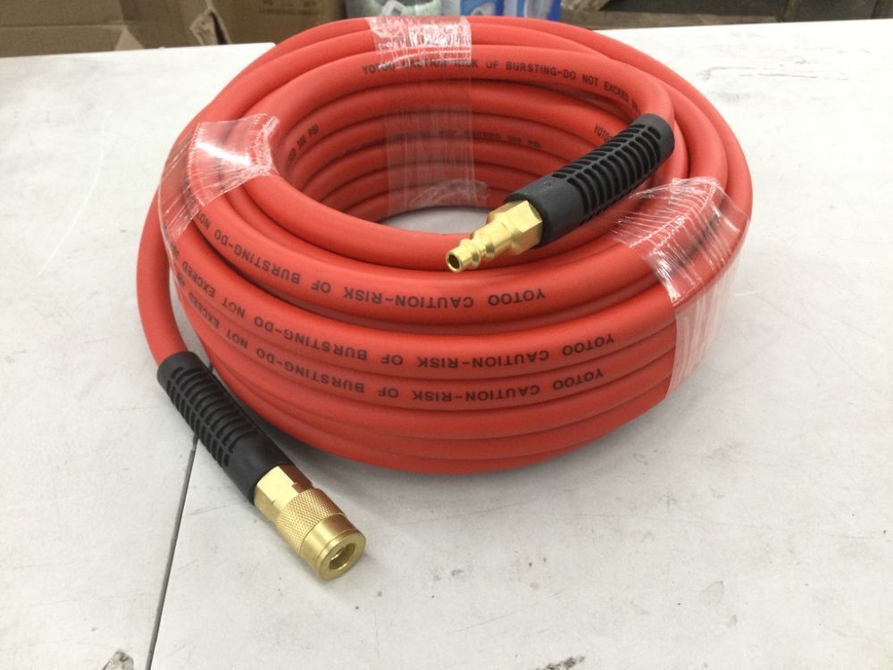 YOTOO Hybrid Air Hose 3/8-Inch by 50-Feet 300 PSI Heavy Duty, Lightweight, Kink Resistant - Image 2 - Lot 444