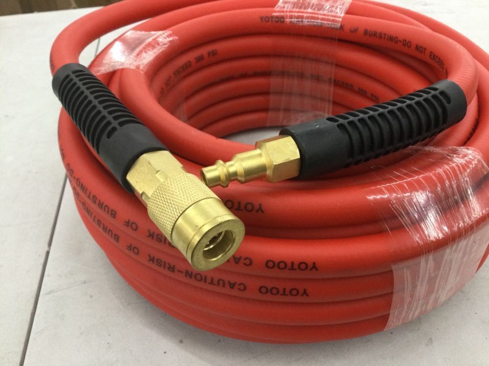 YOTOO Hybrid Air Hose 3/8-Inch by 50-Feet 300 PSI Heavy Duty, Lightweight, Kink Resistant - Image 5 - Lot 444