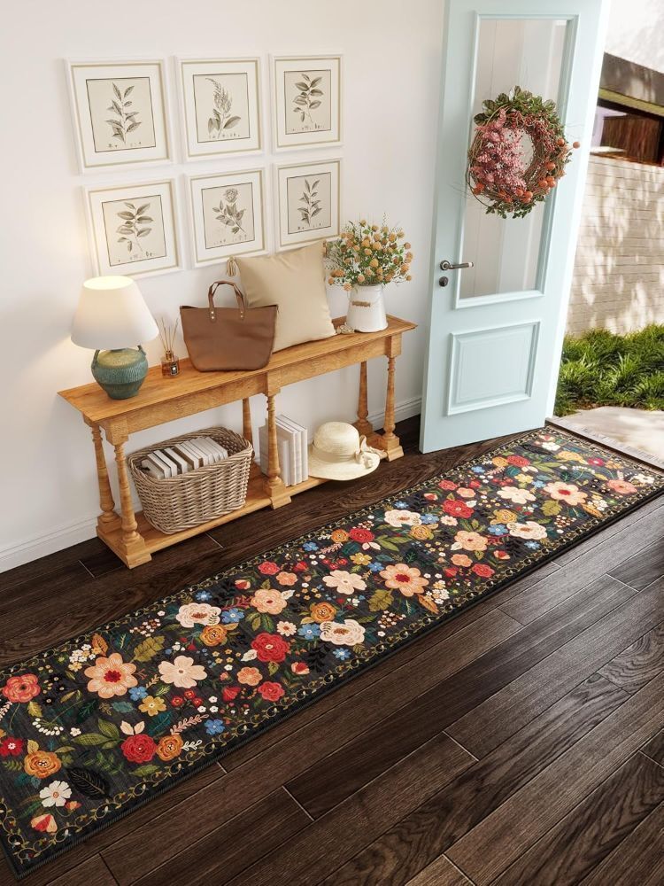 2' x 10' Long Washable Runner Rug with Rubber Backing - Image 1 - Lot 447
